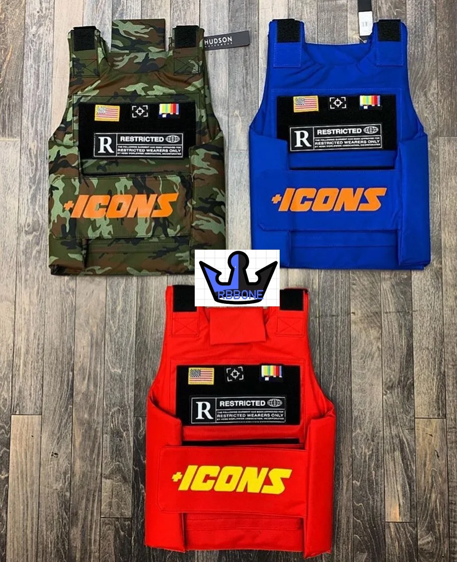 Жилет Icon трендовый жилет CS тактический военный хип хоп рэпер модный верхняя