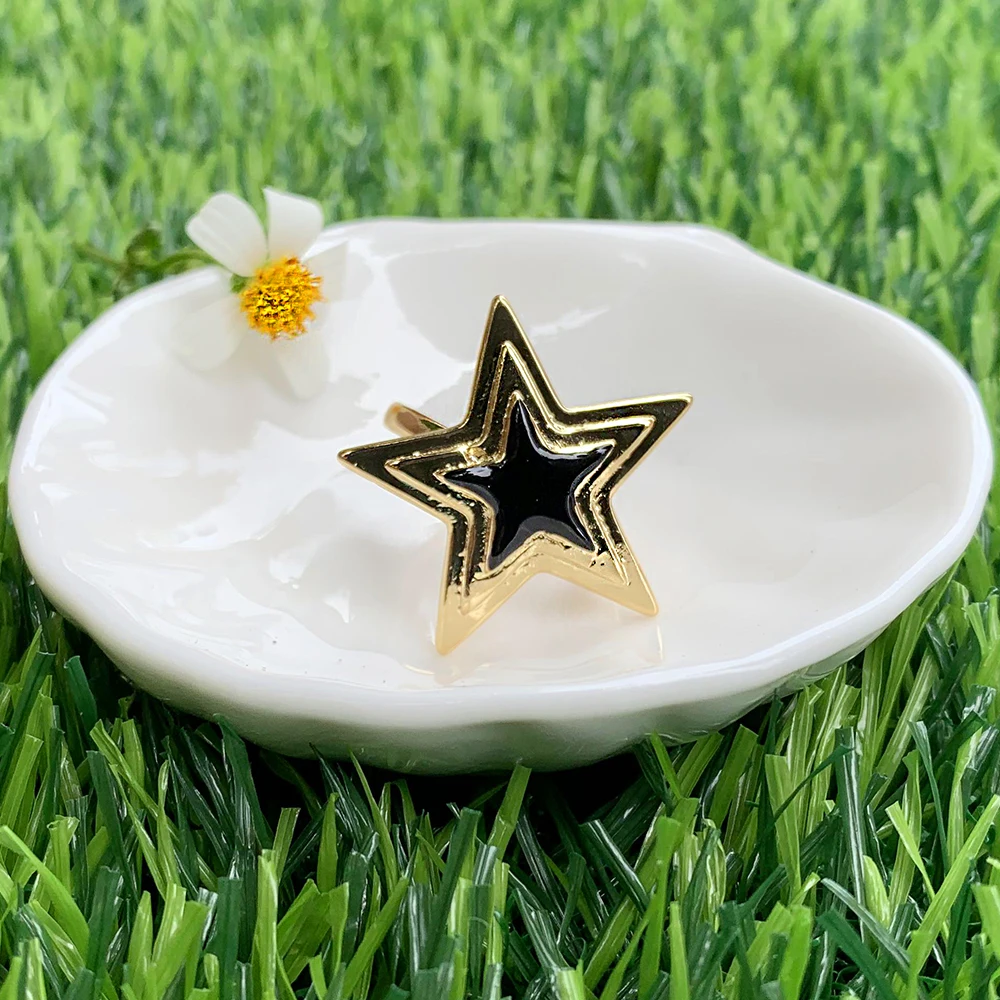 Латунные аксессуары ювелирные изделия оптом форма пентаграммы позолоченное