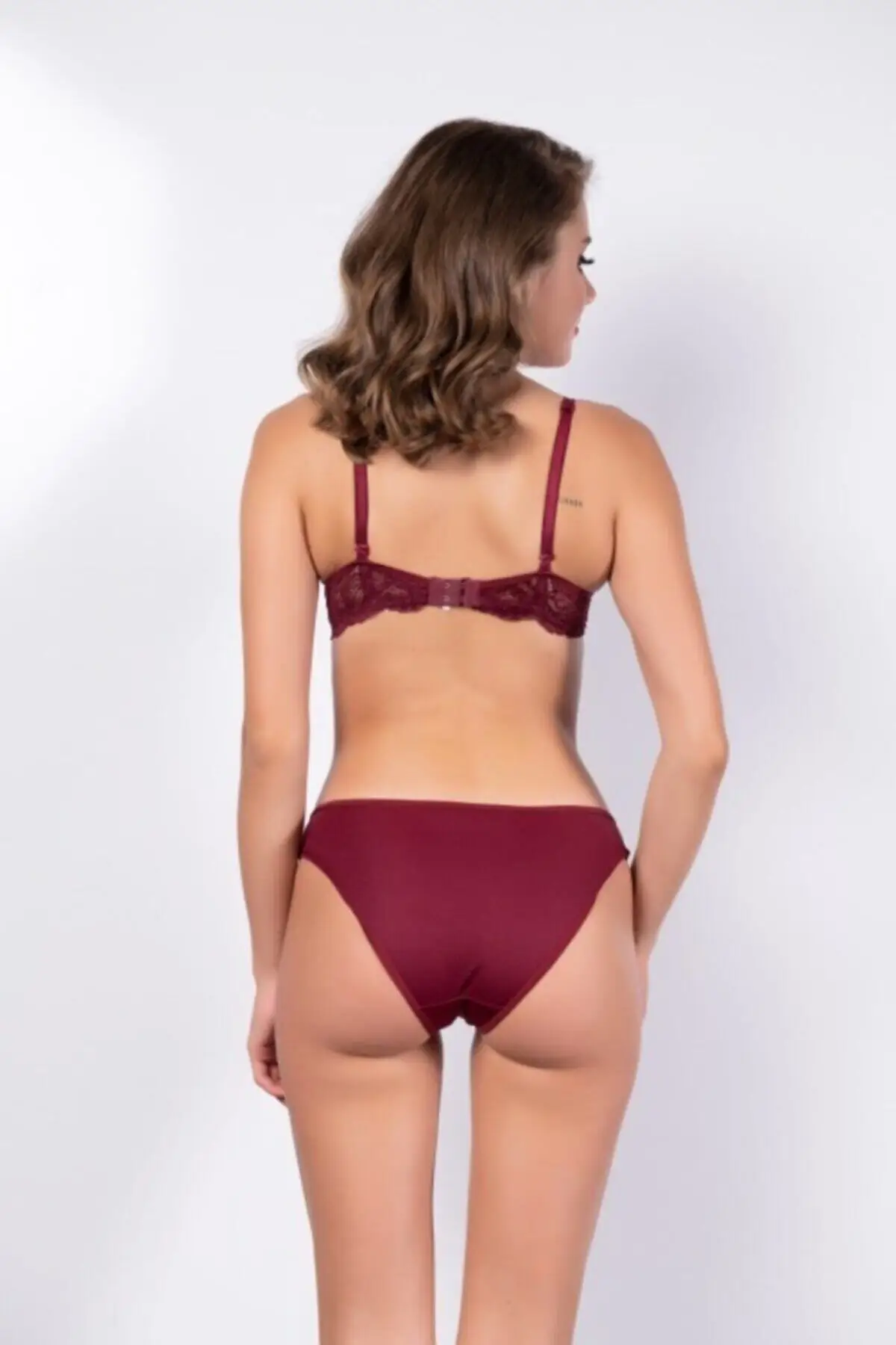 

Women Burgundy Lace Detail Bra And Panty Set 2021 Underwear Models Fancy Elegant Modern Sexy