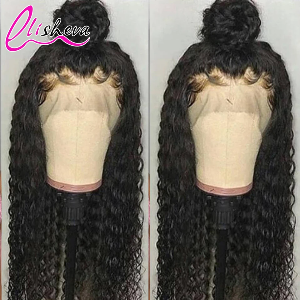 

PrePlucked HD Frontal Wig For Black Women Lace Front Wig Human Hair Curly 13x4 Lace Front Wigs With Baby Hair Deep wave Wig