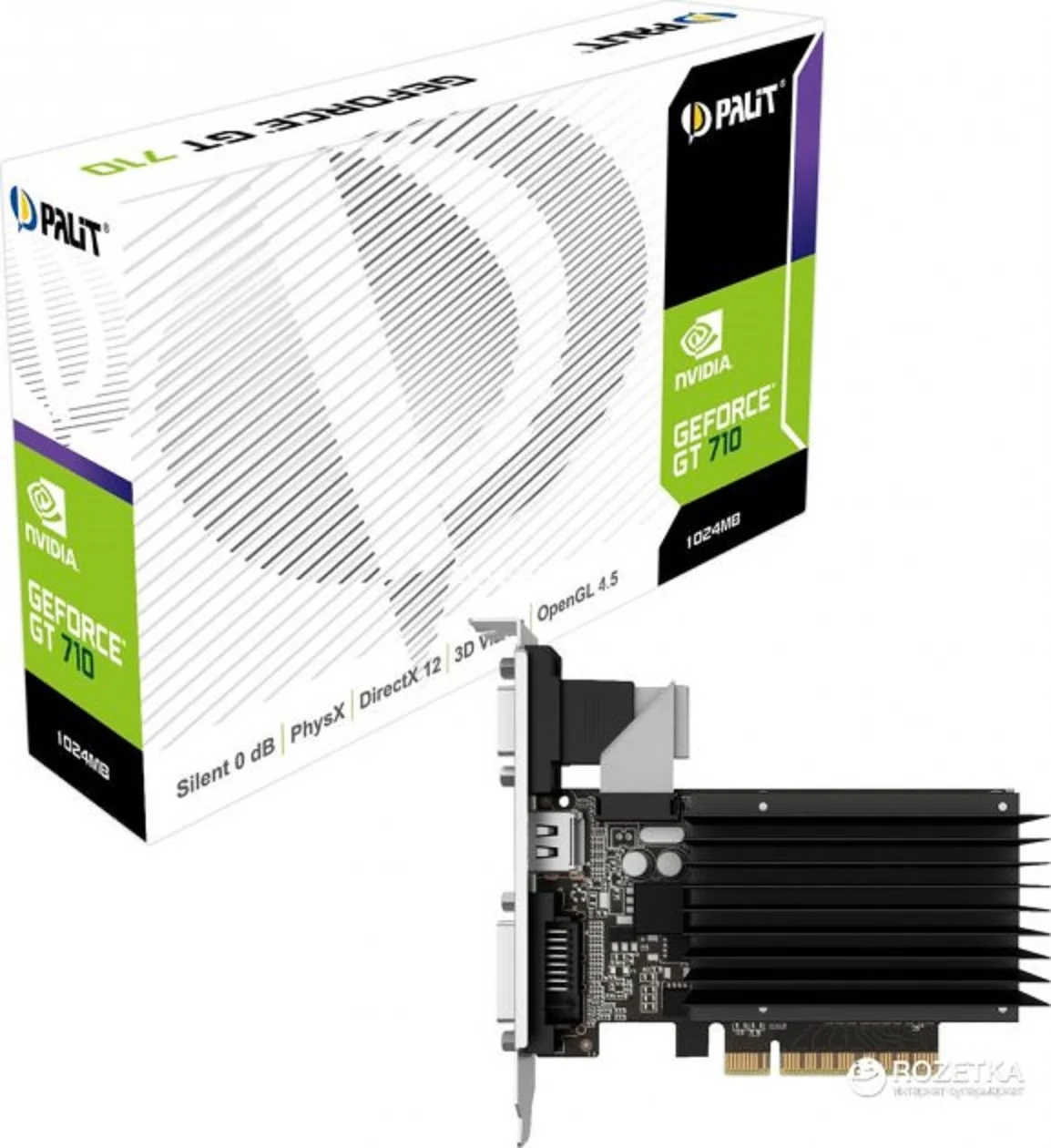 Palit PCI-Ex GeForce GT 710 2048 Мб DDR3 (64 бит) (954/1600) (VGA DVI HDMI) (NEAT7100HD46-2080H) | Компьютеры и офис