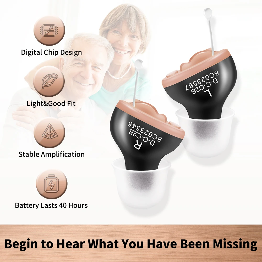 

Best Digital Programmable CIC hearing aid Dropshipping Mini Sound Voice Amplifier First Aids Deafness hearing device Cheap Sales