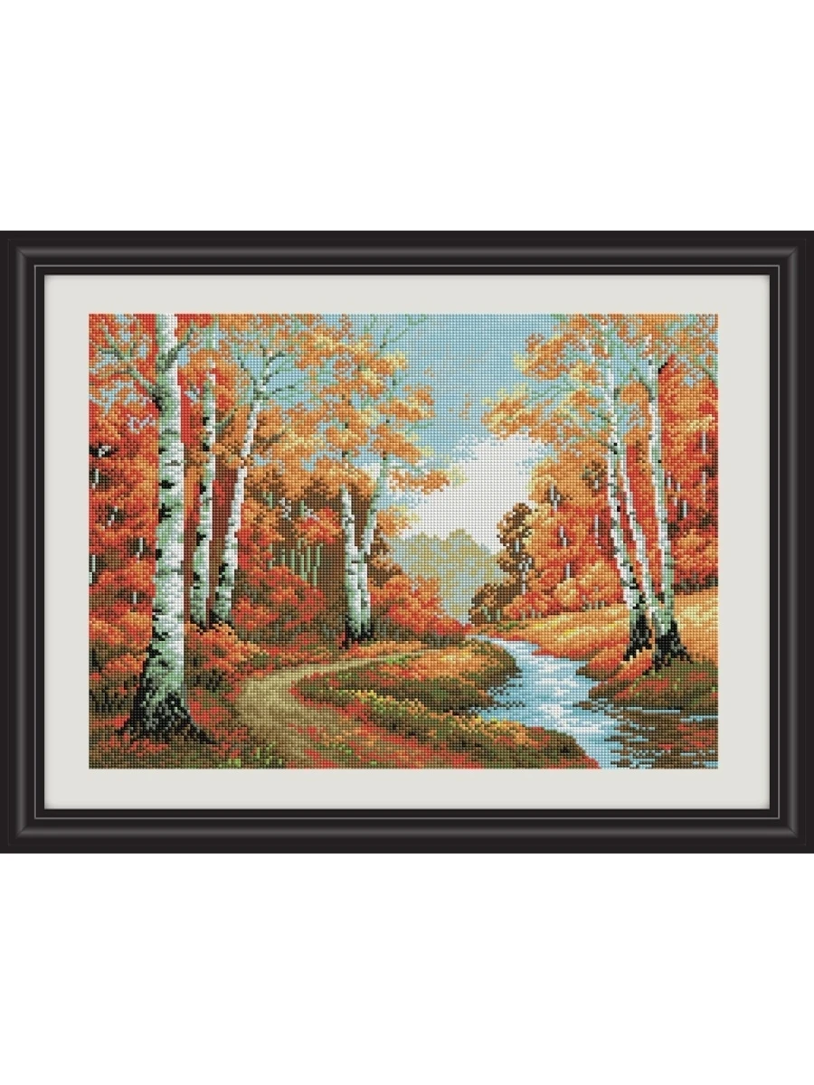 Вышивка крестиком набор Diy M51144 50*40 береза осень вышивка крестом наборы нитками