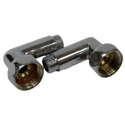 Американки для полотенцесушителя угловые 3/4&quotх1/2&quot ВР-НР хромированные |