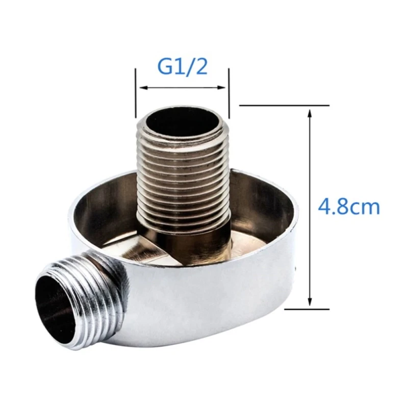 Уголок для подключений шланга ручной лейки душевой кабины. Переход рейлинга.