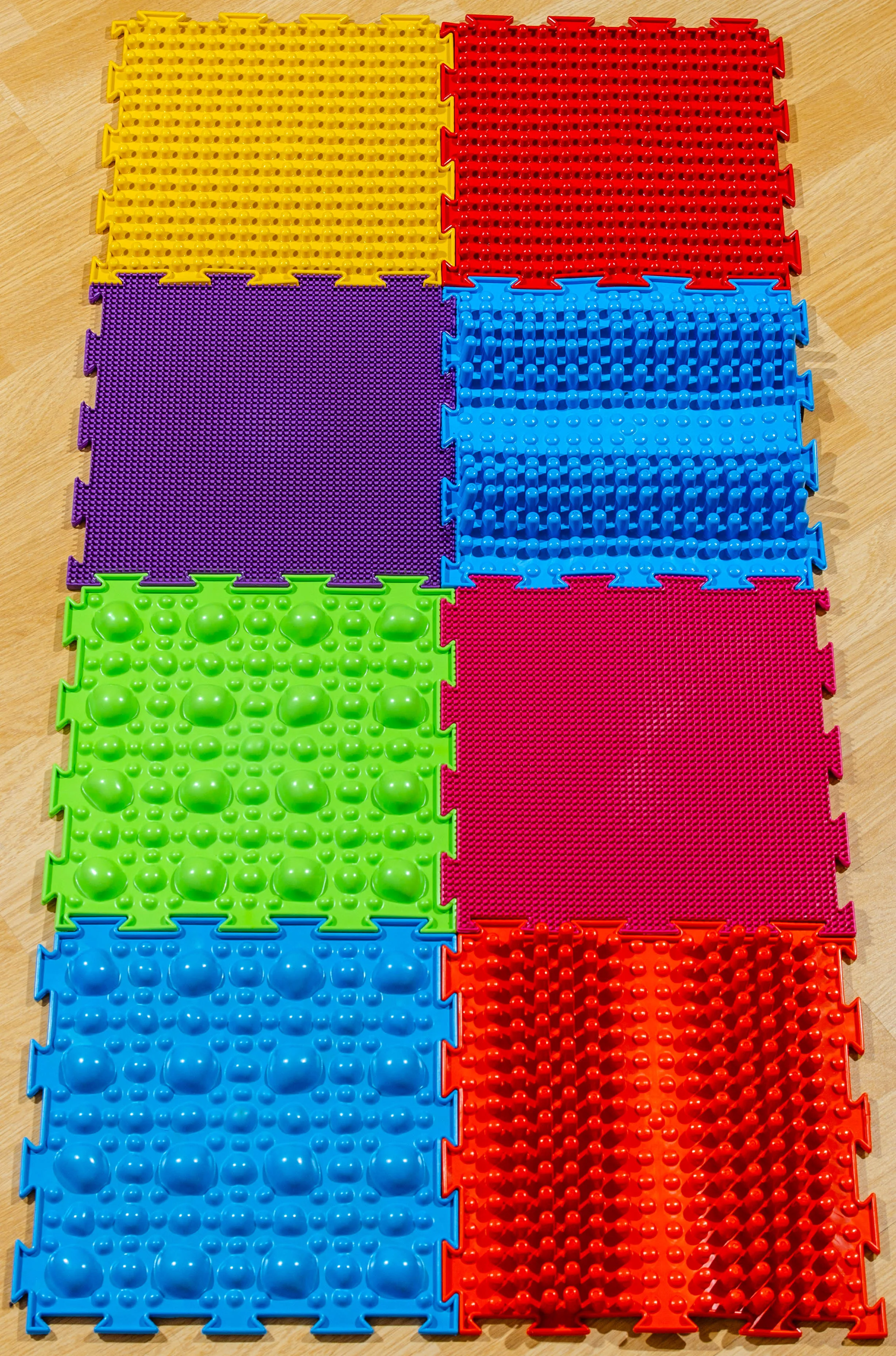 Детский массажный коврик ОРТОДОН набор Профи (8 пазлов)|Коврики развивающие| |