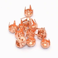 rose gold studs decorative claw studs rivet 5mm spike nailhead iron studs making hardware purse craft bag leather diy accessory