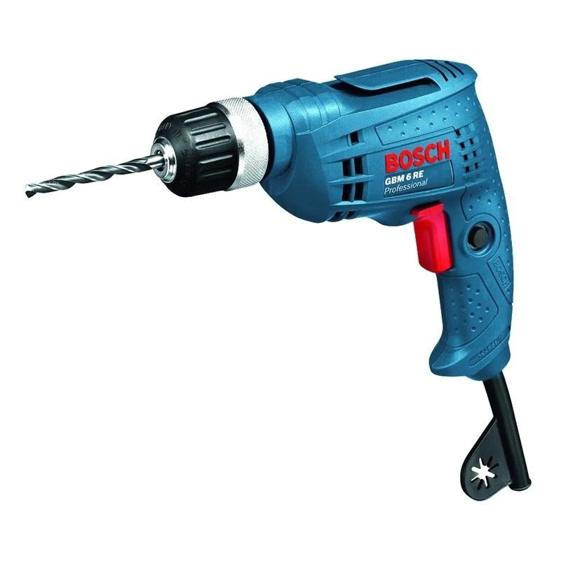 Дрель электрическая Bosch GBM 6 RE (600) (Мощность 350 Вт 4000 об/мин реверс быстрозажимной