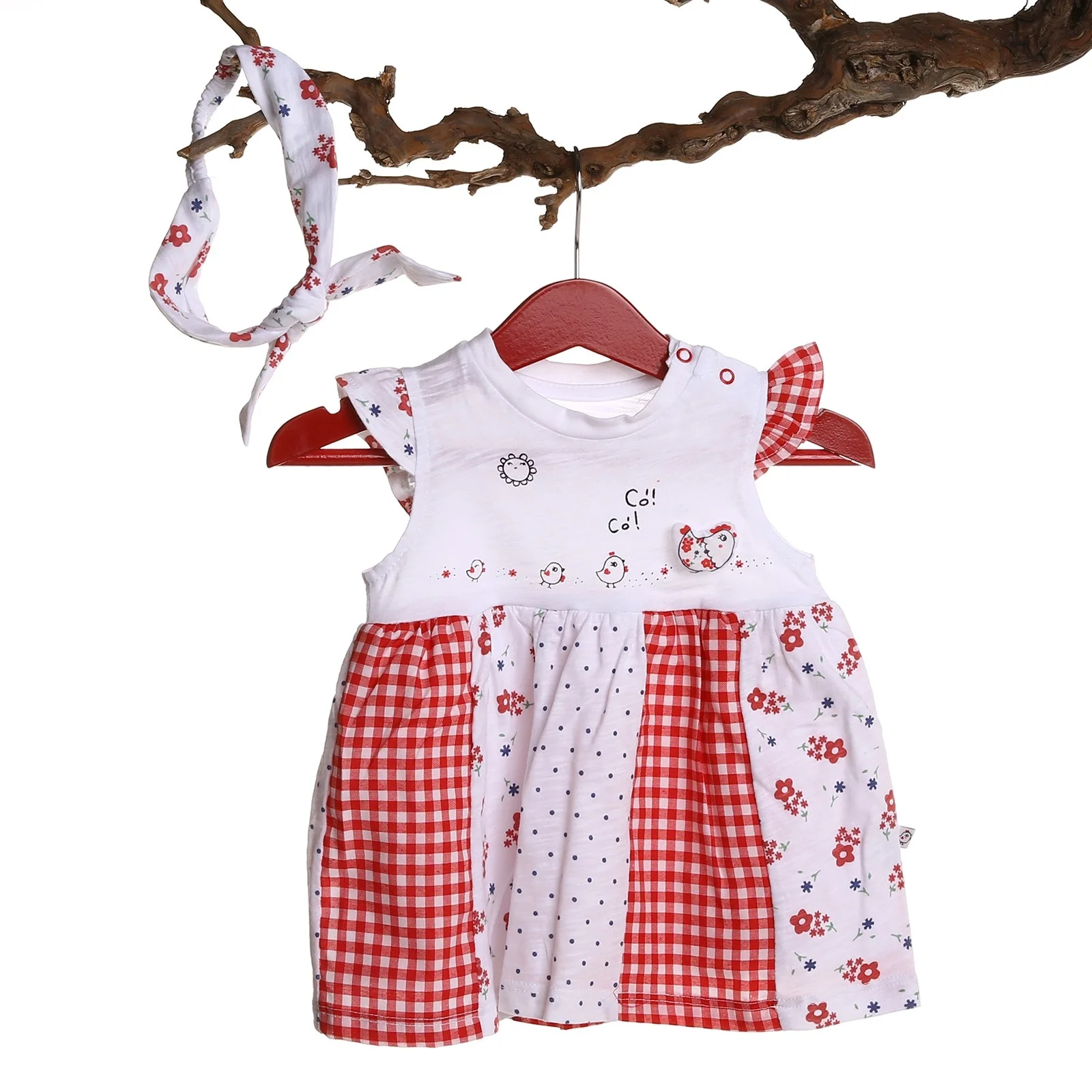 Ebebek Mymio счастливые цыплята платье для маленькой девочки повязка волос | Мать и