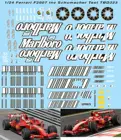 124 FERRARI F1 F2007 для REVELL inc. Schumacher Test F 2007, наклейки спонсора TBD323