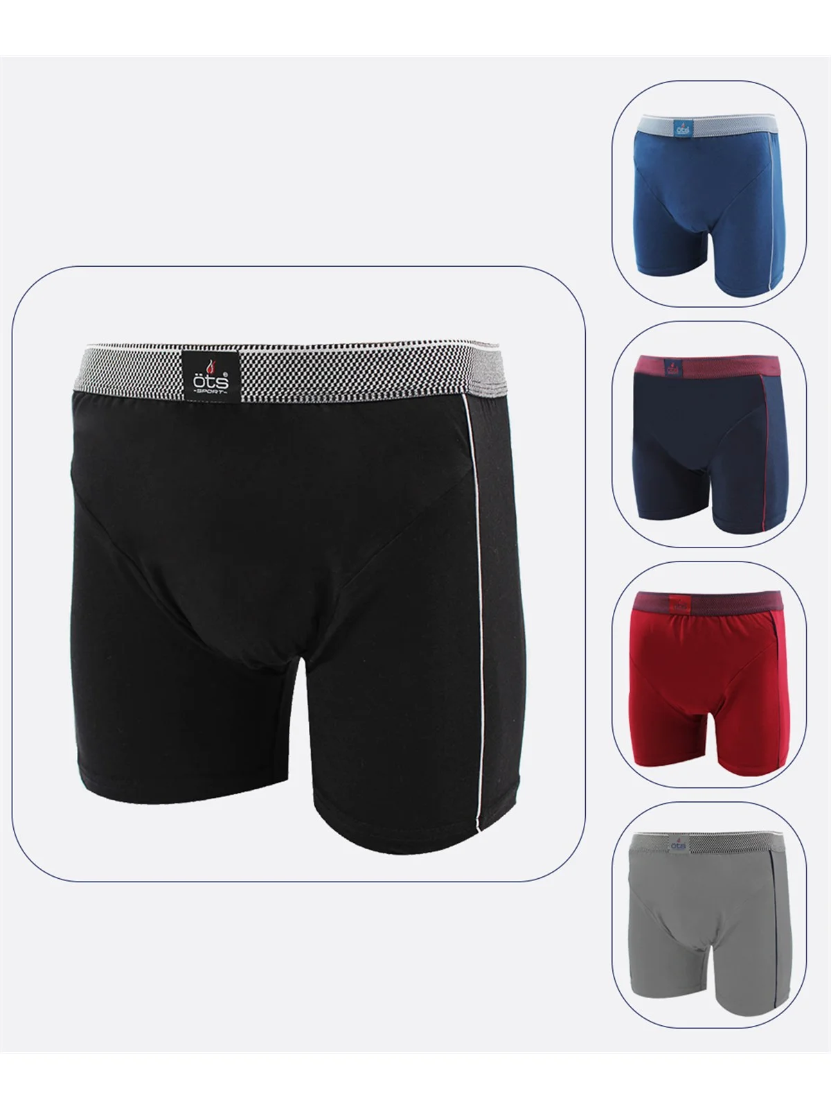 6pcs Boxer Men Underwear 47% Cotton 47% Modal Slip Male Panties Breathbale Shorts Casual Underpants Comfortable Sleep Homewear