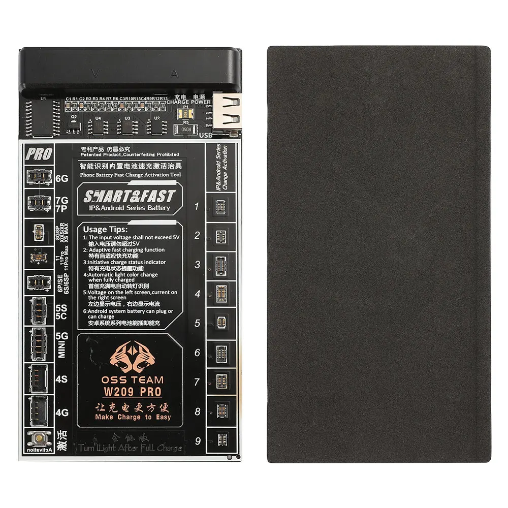 Аккумуляторная батарея W209 V6 испытательная панель активации для iPhone 11Pro Max X XS MAX XR 8