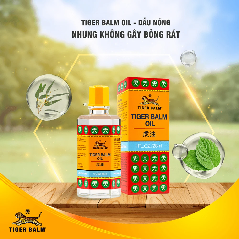 Вьетнамский бальзам для суставов Жидкий тигр Tiger Balm Oil (28ml) | Красота и здоровье