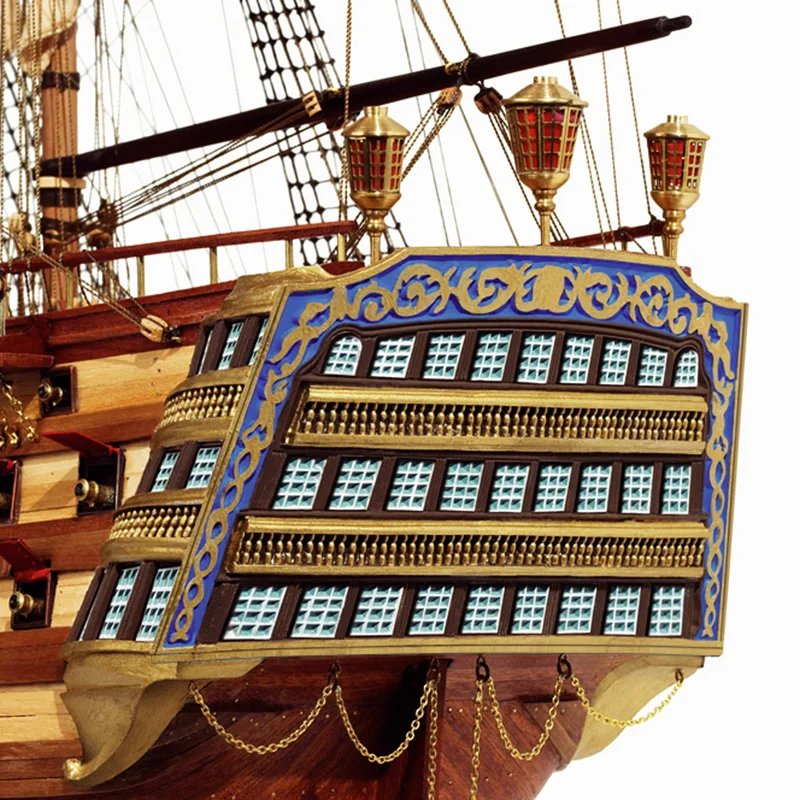 Сборная Модель Корабля OcCre Santisima Trinidad Масштаб 1:90 дерево Испания OC15800 RUS|Наборы для