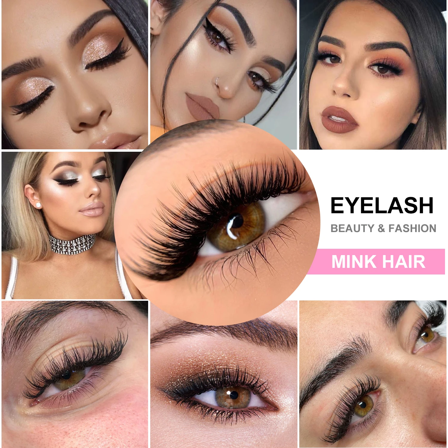 25mm 5D Mink Eyelashes Wholesale Makeup Fluffy Soft Wispy Natural Cross Eyelash Extension Reusable Lashes Min | Красота и здоровье