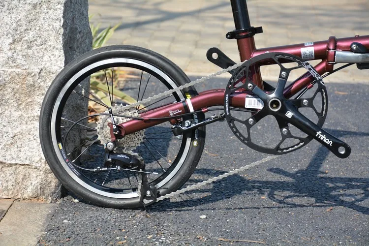 Fnhon Gust CR-MO стальной складной велосипед 1" 305 349 Minivelo мини веловелосипед городской коммутирующий велосипед V тормоз 9 скоростей