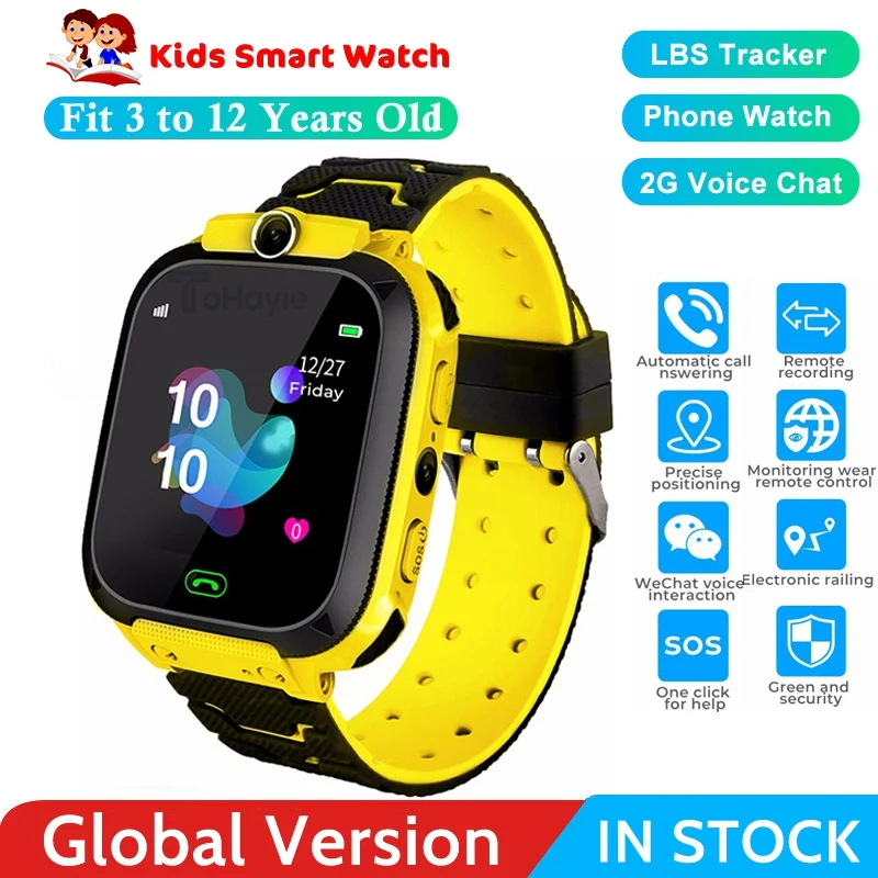 Детские Смарт-часы Q12 для детей экстренные вызовы локатор защита от потери LBS 2019 |