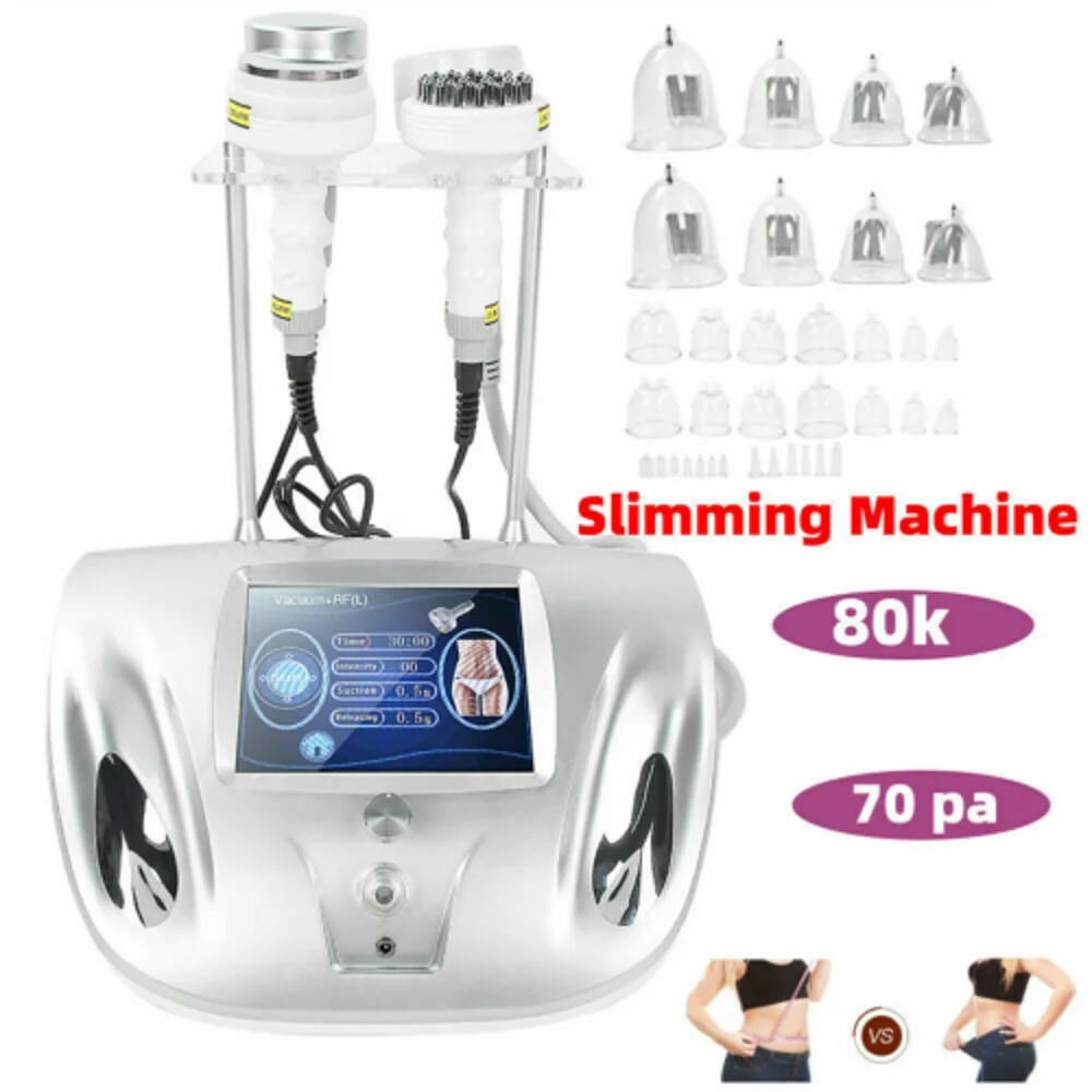 

80k Cavitation Breast Vacuum RF Skin Rejuvenation Breast Enlargement Lifting Cupping Massager Health Beauty Machine Skin Care