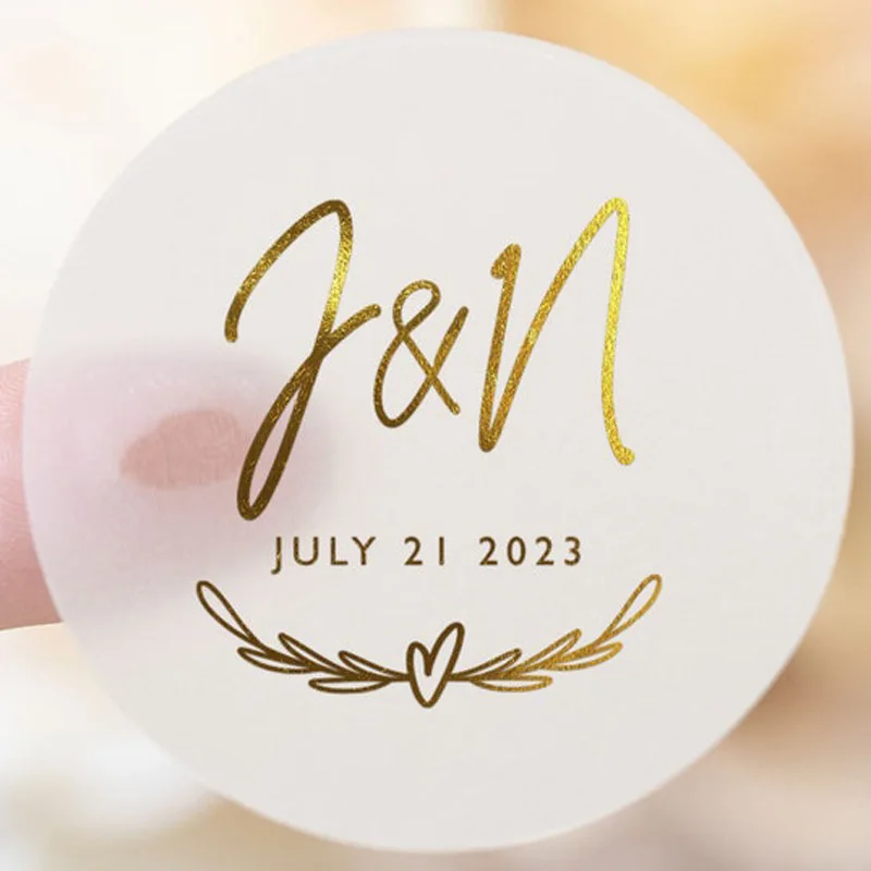 100 шт./лот наклейки с логотипом на заказ золотой серебряной или розовой фольгой