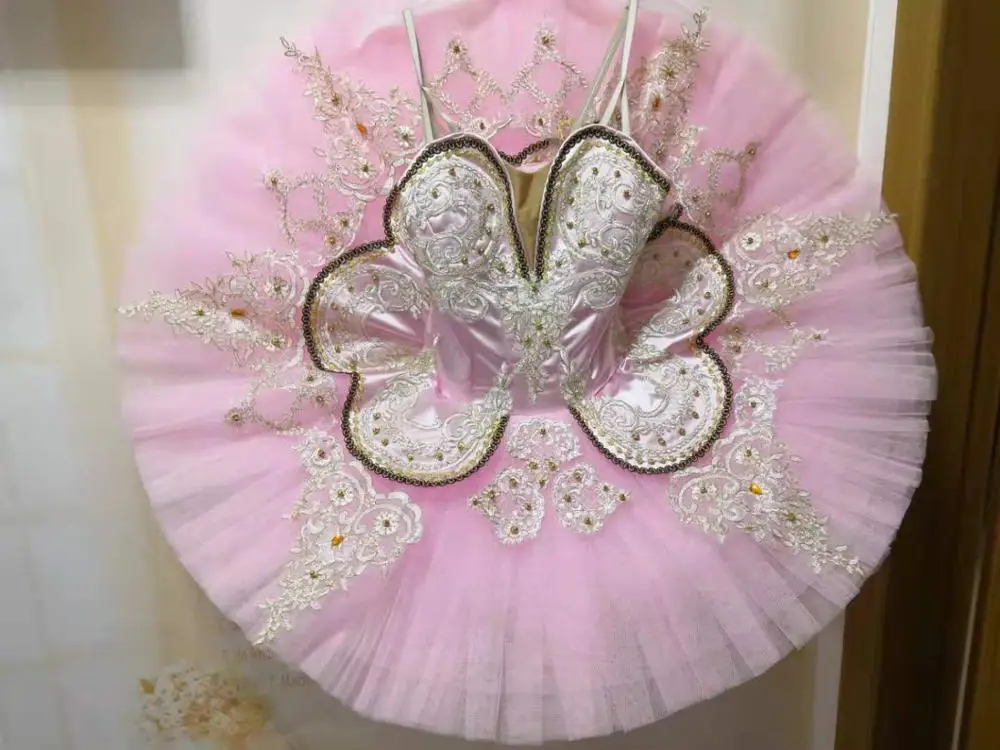 

Professional Ballet Tutu Costume pink Fairy Sleeping Beauty Ballet Tutus Skirt Classical Ballerina Stage Costume