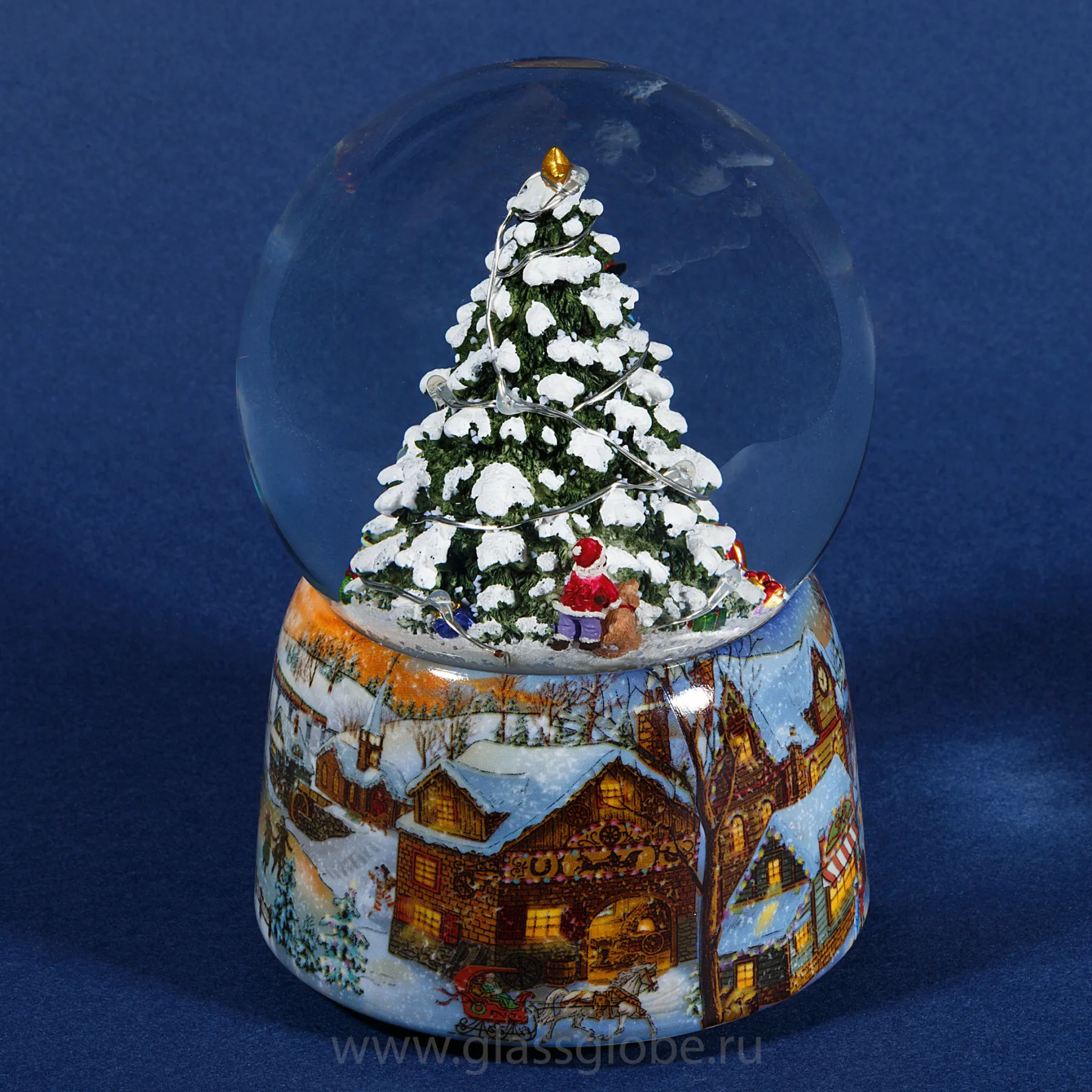  Стеклянный шар со снегом Ёлочка гори! снежный snow globe  | Дом и сад