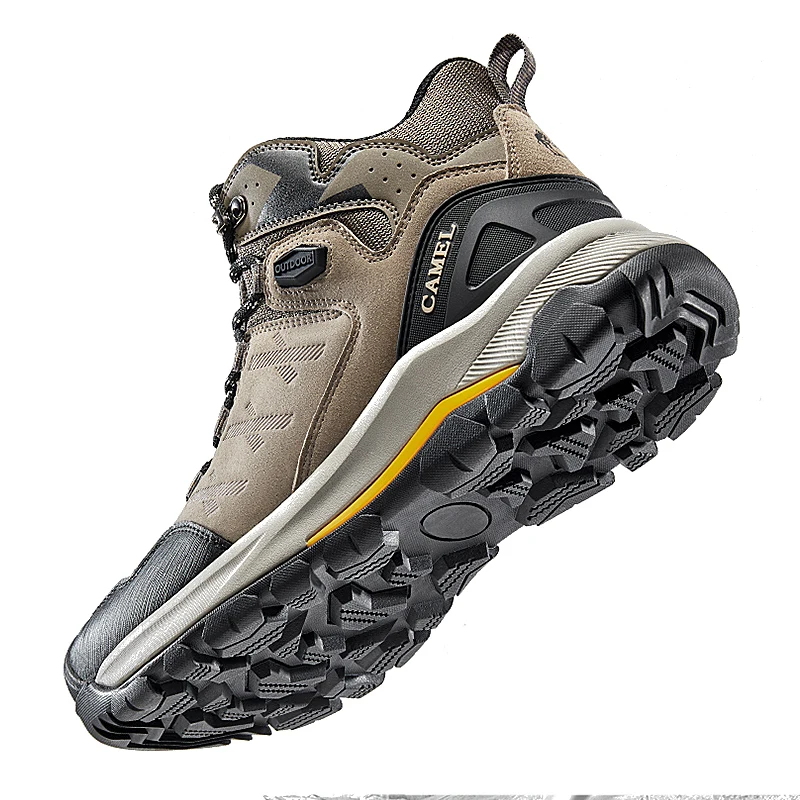 Golden Camel Outdoor Hiking Shoes Waterproof Men's Boots High-top Trekking Shoes Non-slip Ankle Boots Shoes for Men 2022 Autumn