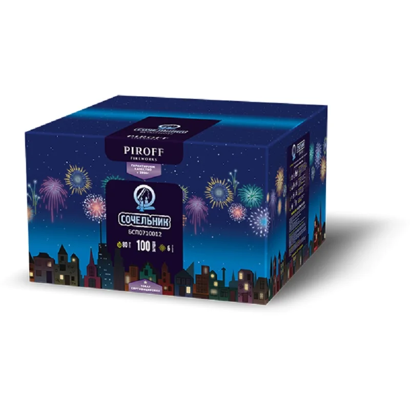 Фейерверк для СЧАСТЬЯ Сочельник 1.2&quot 100 зарядов.|Производители шума| |