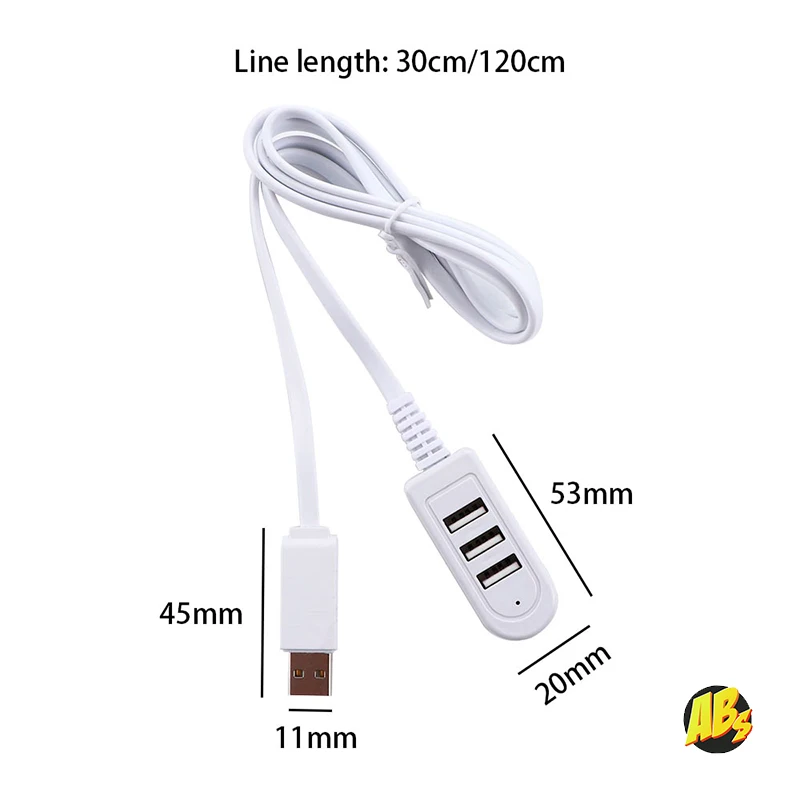 USB хаб на 3 2.0 порта 0 3м/ 1.2м концентратор для Windows и Mac OS usb разветвитель 2 расширитель