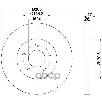 Диск Тормозной С Покрытием Pro | Перед Ford Usa Escape 2.|Электрические ломтерезки|