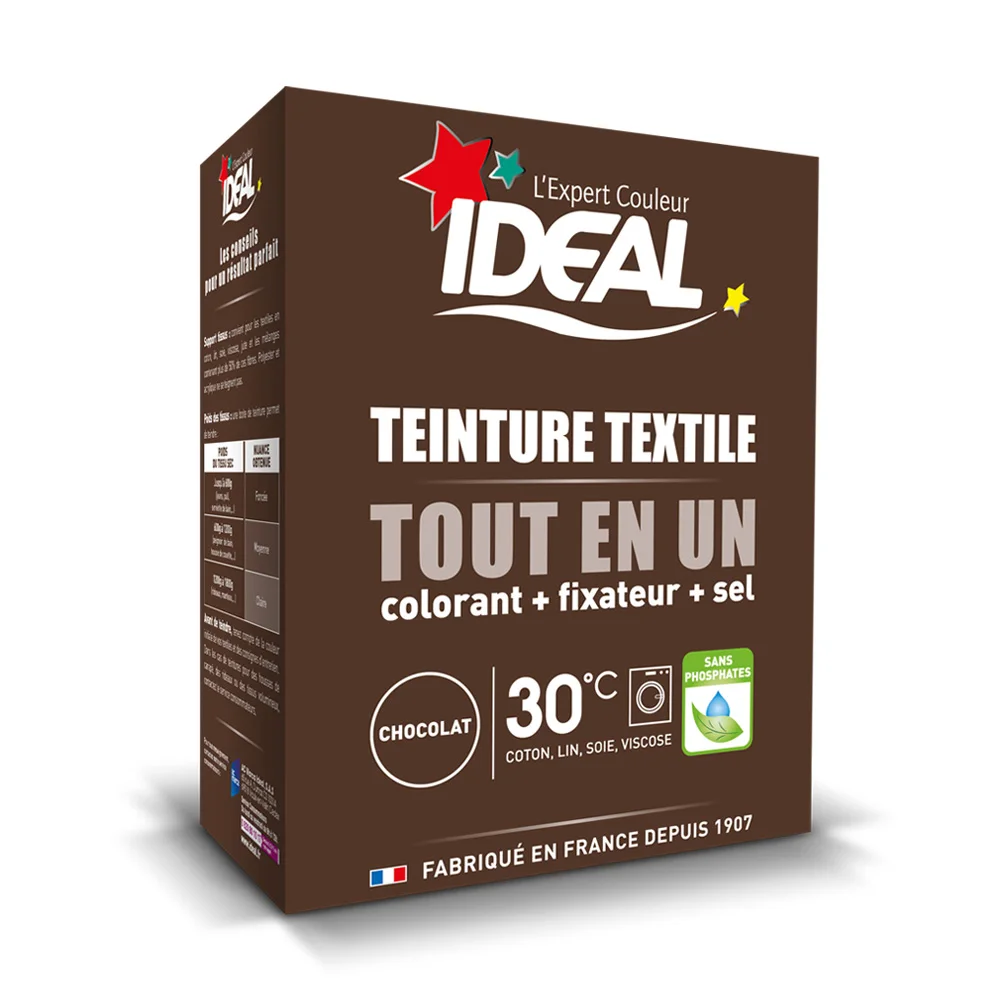 Краска для одежды IDEAL MINI &quotВсе в Одном&quot окрашивания и тканей коричневая 230