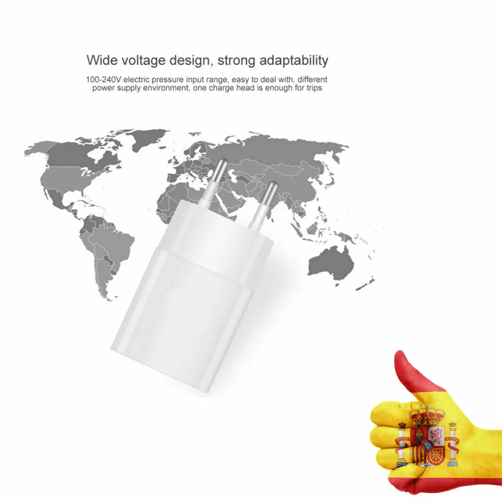 Универсальное зарядное устройство USB с европейской вилкой 2 5 А высокомощный