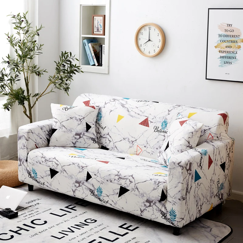 Современный эластичный чехол для дивана покрывало кресла с мраморным узором