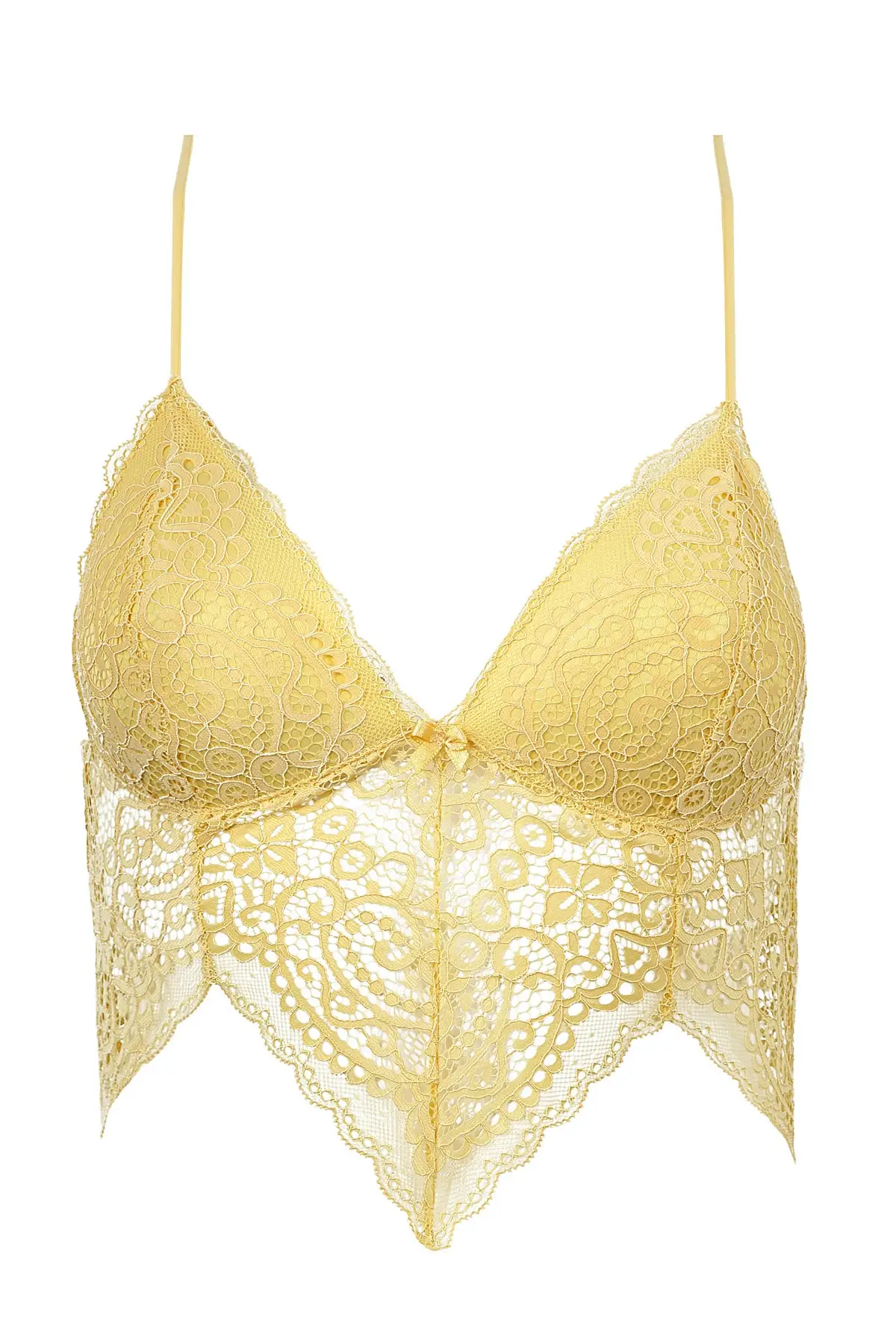 

Yellow Ruched Bralet