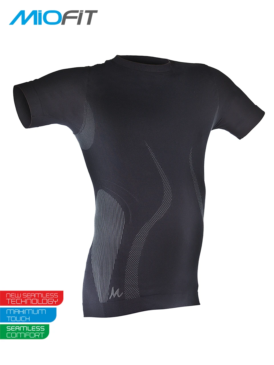 Компрессионная быстросохнущая футболка мужская спортивная облегающая для бега