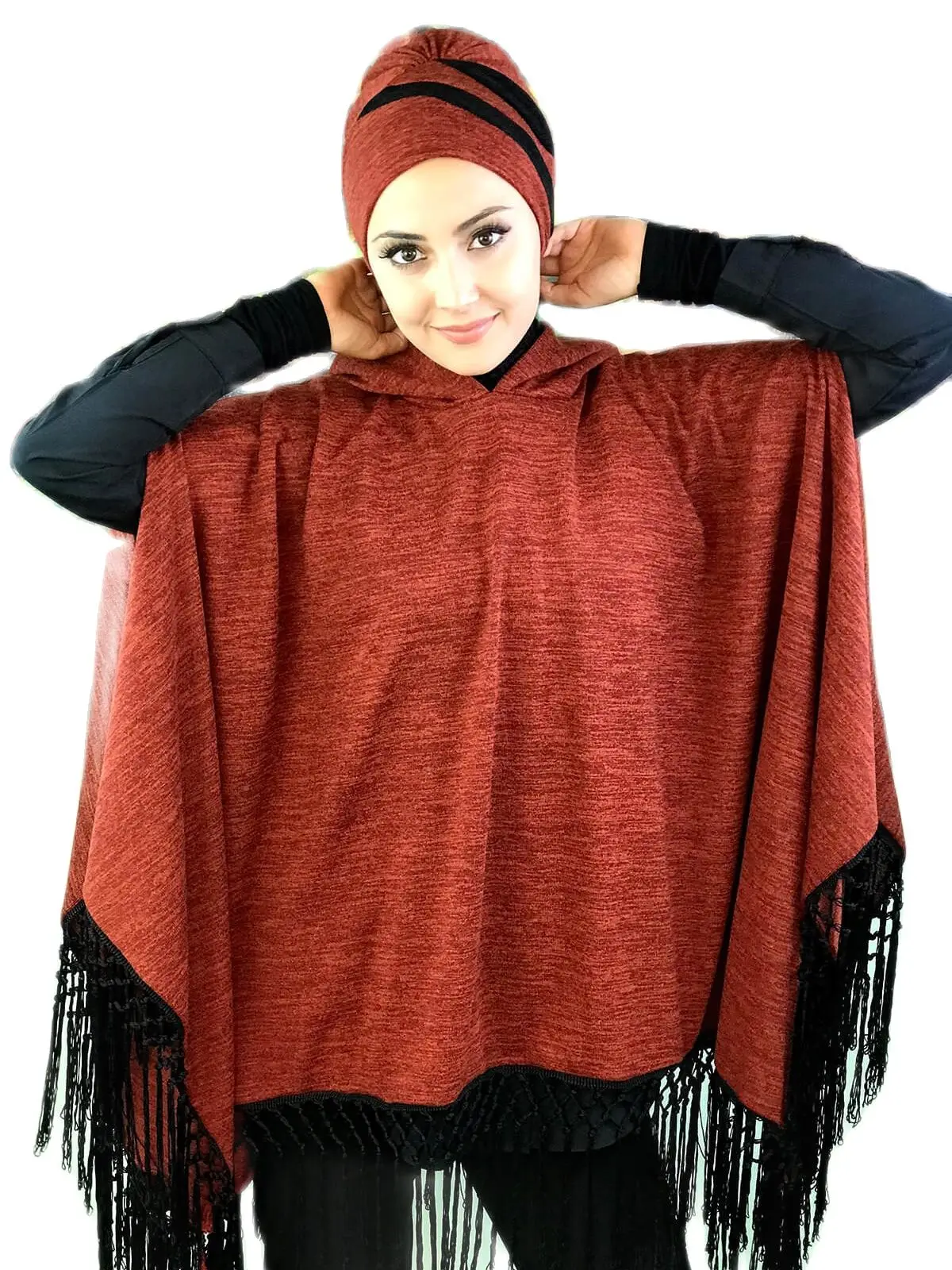 

New Fashion Islamic Muslim Hijab 2021 Trend Hijab Ready Wear Hat Scarf Koton Beret Tile Panço Tile Bathing Suit