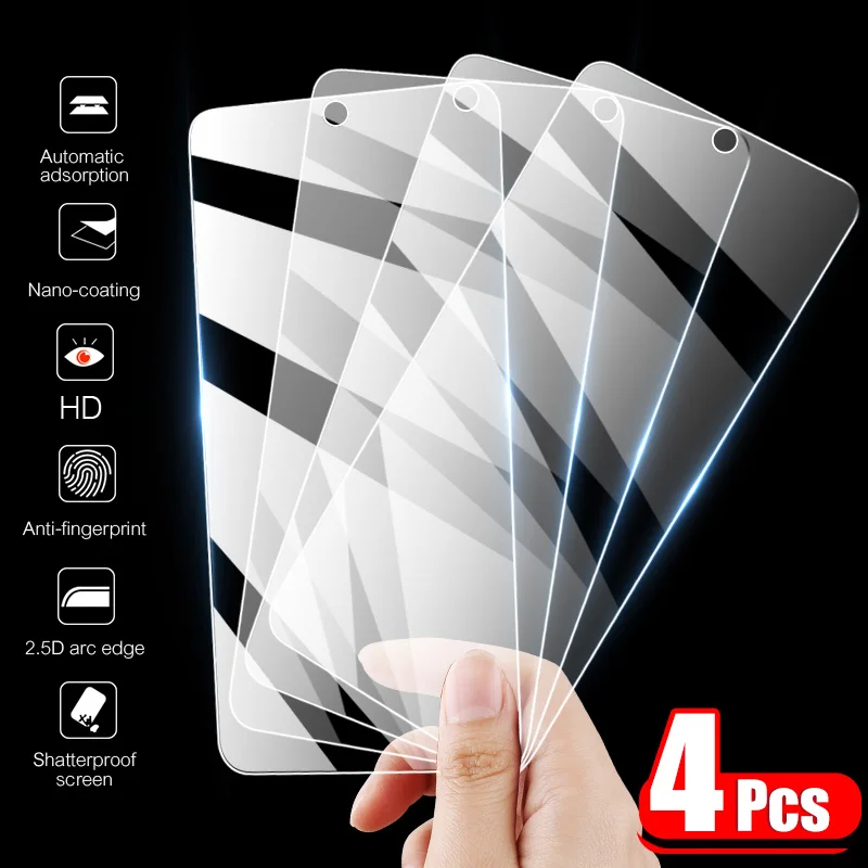 Защитное стекло для Samsung Galaxy A51 A50 A71 A70 A80 A90 A40 A60 A52 A72 M30 4 шт.|Защитные стёкла и плёнки
