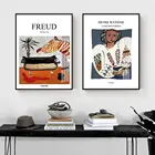 Абстрактный Матисс Фрейд психоаналитик диван натюрморт плакаты и фотообои Картина Настенная картина Декор для гостиной