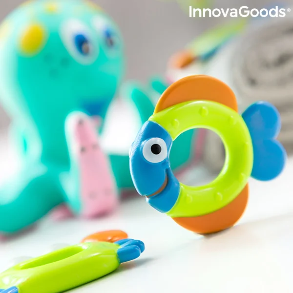 Плавающий Осьминог с кольцами Ringtopus InnovaGoods 6 штук|Игрушечная бытовая техника и