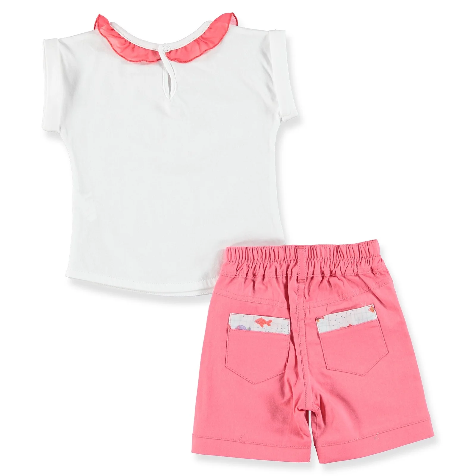 Комплект с футболкой и шортами для маленьких девочек ebek HelloBaby |