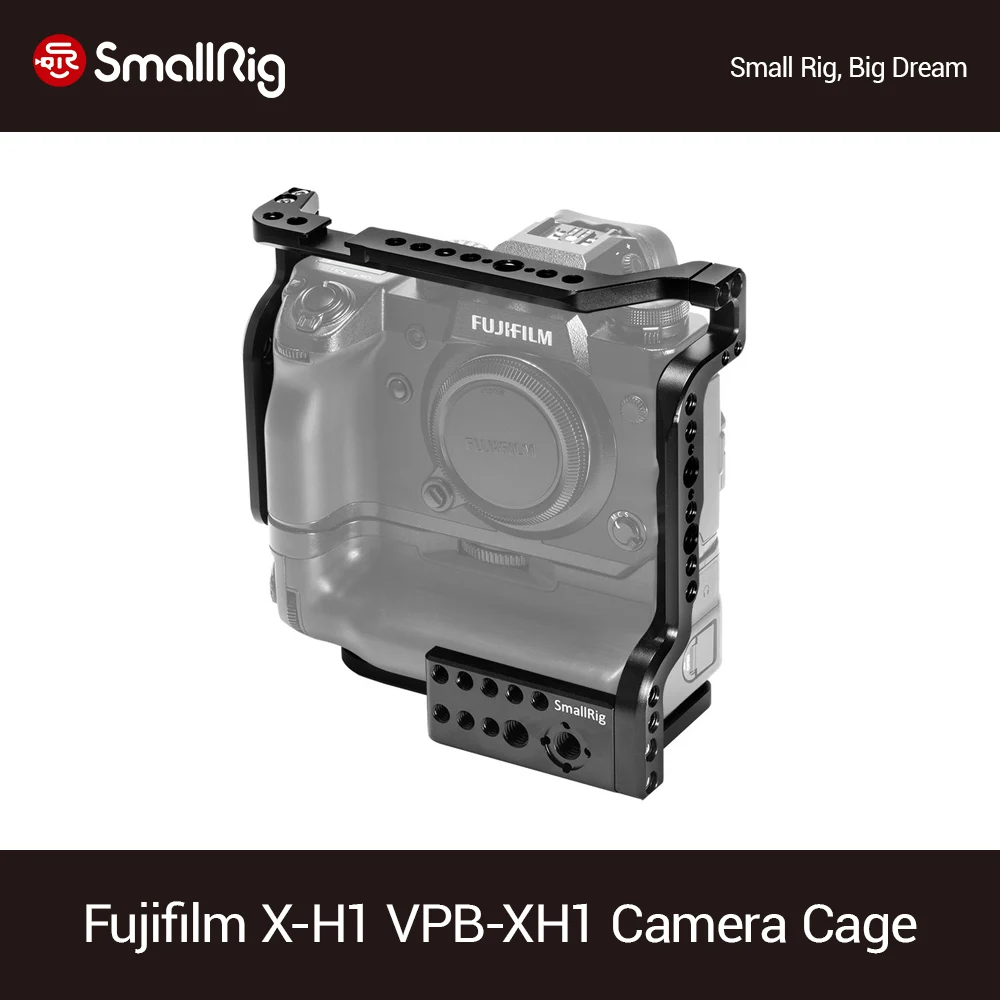 Клетка для телефона SmallRig Fujifilm с аккумулятором + встроенные рельсы NATO Arri 3/8 &quot