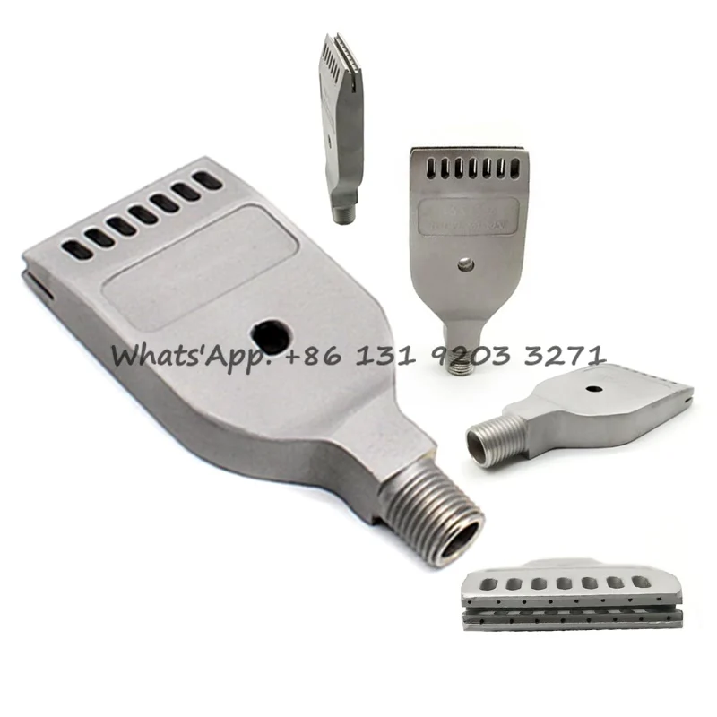 

Stainless Steel 304 Air Blowing Nozzle 16 holes Double-row Wind Jet Air Knife Nozzle for Cooling Drying and Cleaning Accessories