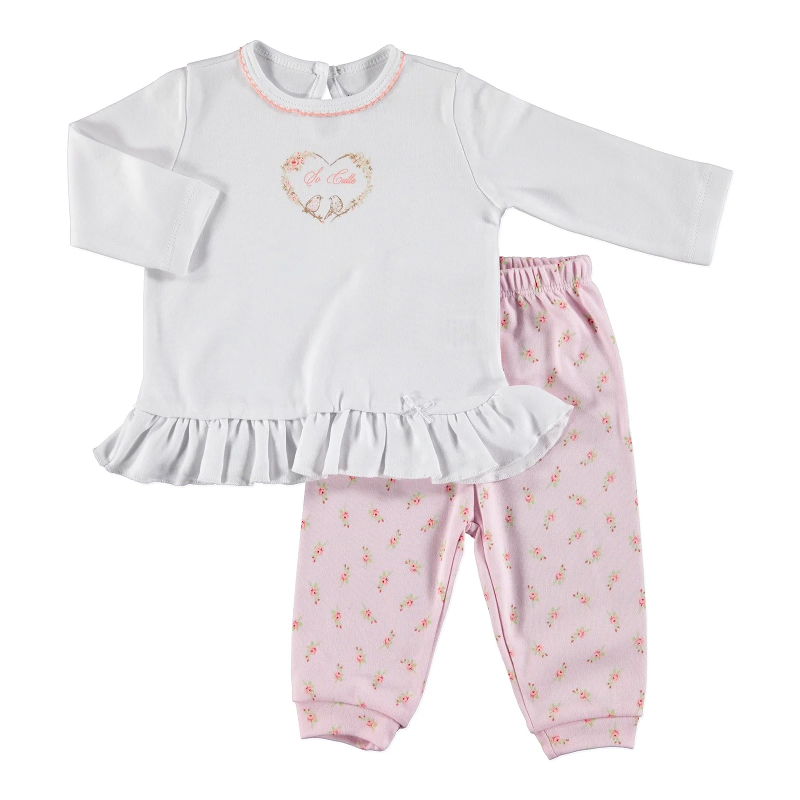 Ebebek HelloBaby/детский пижамный комплект с маленькими цветами| |