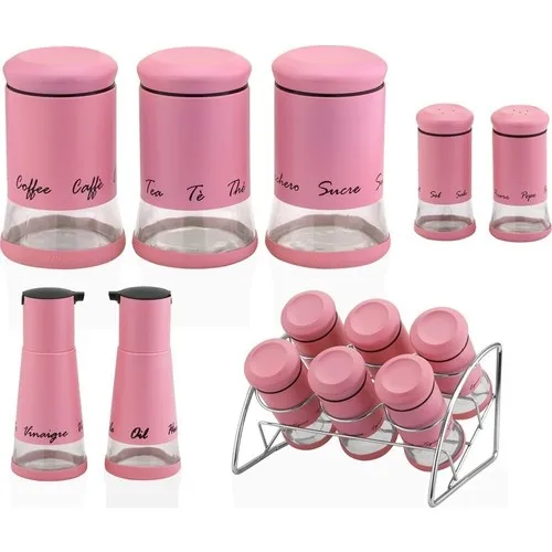

Taç Azra 13 Piece Spice Set Pink