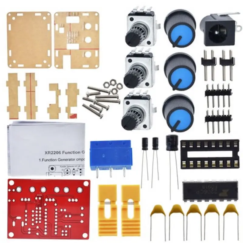 XR2206 DIY Signal Generator Генератор сигналов с корпусом 1Гц...1МГц синусоида прямоугольник