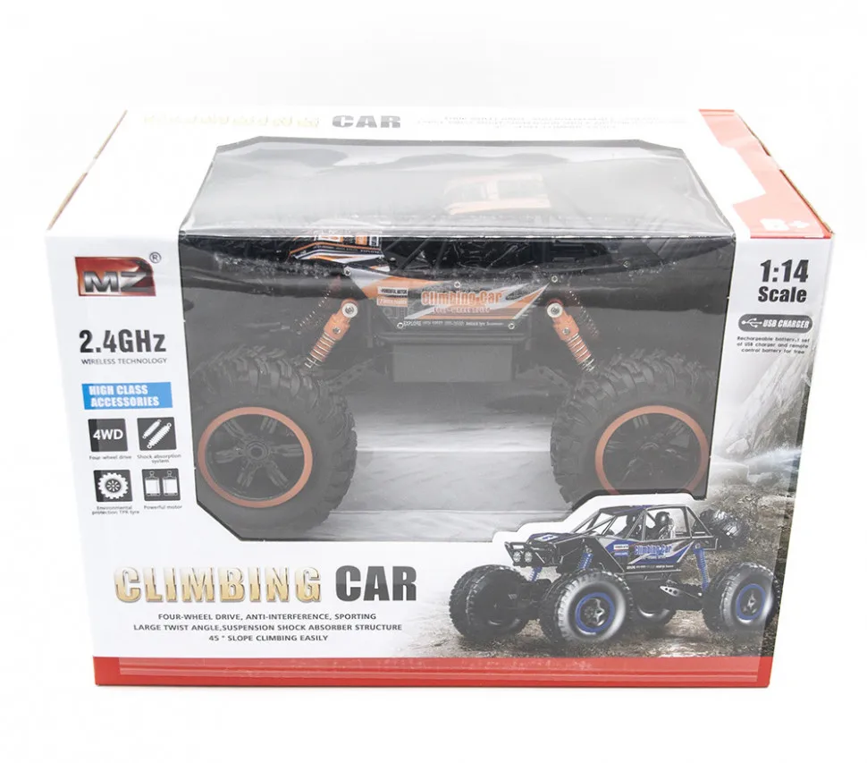 Радиоуправляемый краулер MZ Orange Climbing Car 1:14 2.4G - MZ-2838 (MZ-2838) | Игрушки и хобби