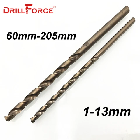 Спиральные сверла Drillforce для нержавеющей стали, 1,0 мм-13 мм, 5 шт