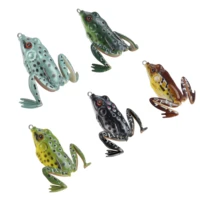 runcl double propeller frog soft baits shad soft lure jigging fishing bait prop topwater catfish silicone artificial wobblers
