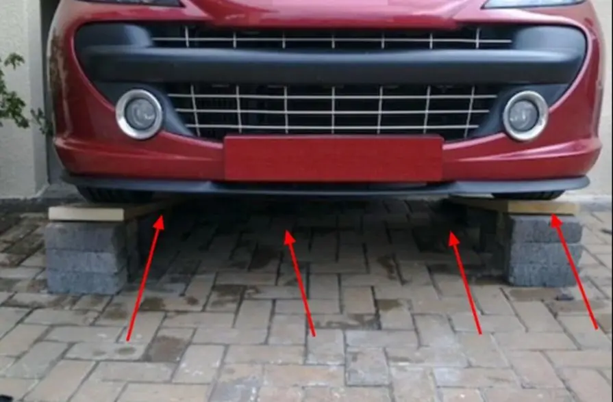 3 шт. Универсальные Передние бамперы для Peugeot 207 CUPRA R