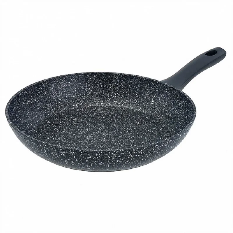 Сковорода алюминиевая с антипригарным покрытием и индукционным дном ALPENKOK &quotSTONE