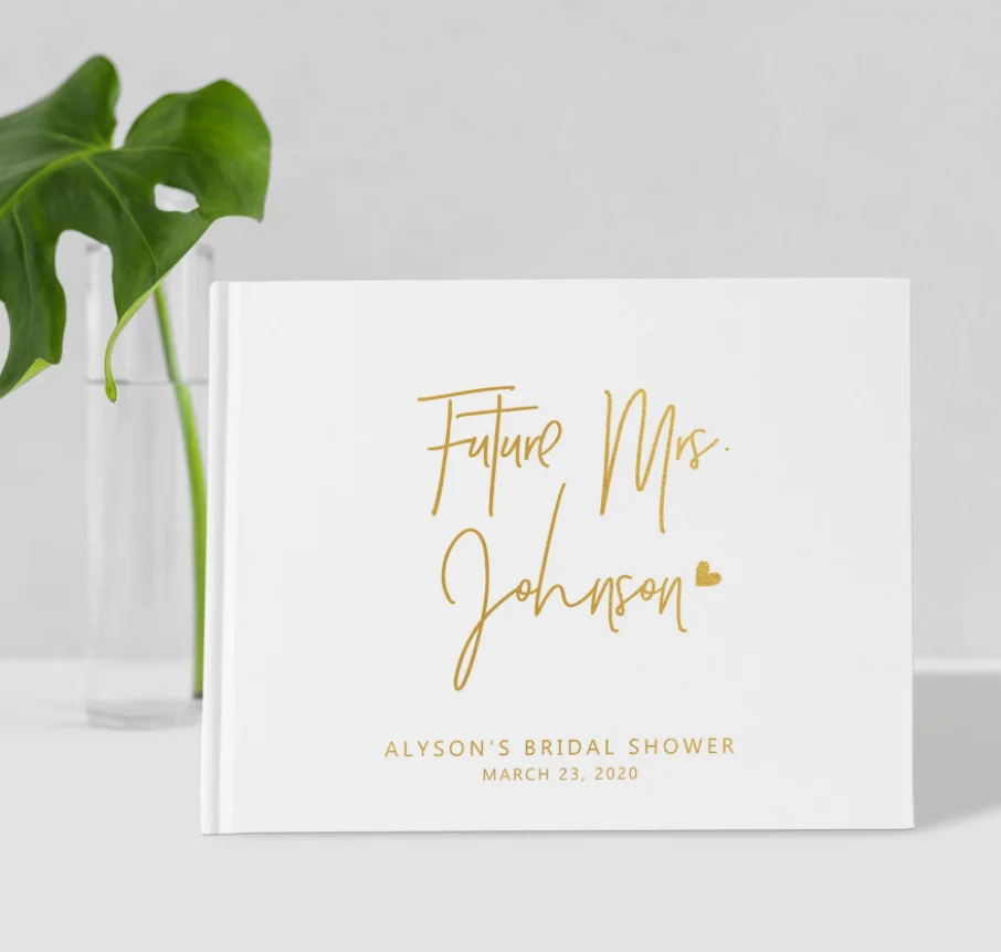 Индивидуальная Гостевая книга для свадебной вечеринки невесты Пользовательские